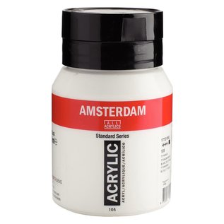 Amsterdam acrylverf pot 500 ml Titaanwit 105