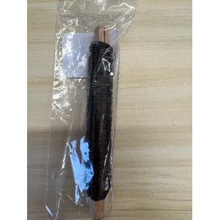 BINDDRAAD - WIKKELDRAAD ZWART 0.50mm 100gr.