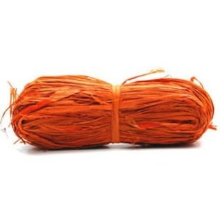 RAFFIA ORANJE +/- 50gr.