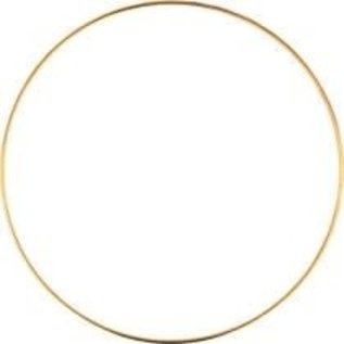 Metalen dromenvanger ring bedekt 40cm goudkleur