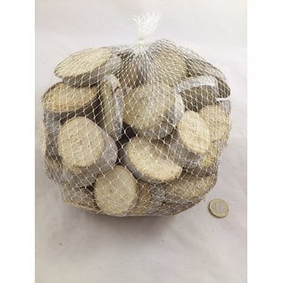 HOUTSCHIJFJES OVAAL KLEIN WHITE WASH +/-1KG