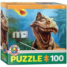 Puzzel Dino Selfie (100) 48 x 33 cm