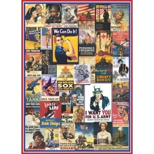 Puzzel World War I & II Vintage Posters  (1000) 48x68cm