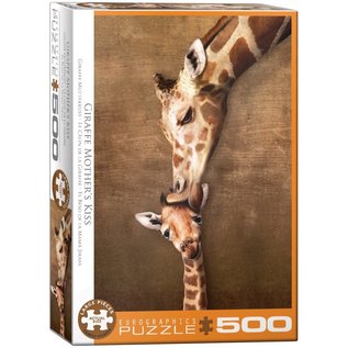 Puzzel Giraffe Mother's Kiss (500) 48x68cm