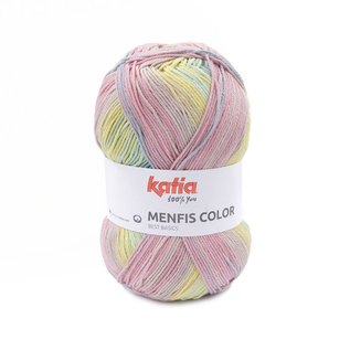 MENFIS COLOR  119 Pastel geel-Pastel blauw-Lichtroze bad