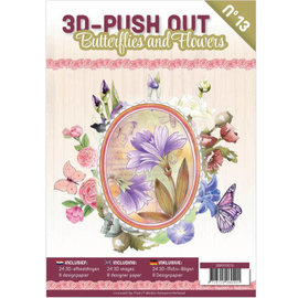3D Pushout book nr.13 Butterflies and Flowers