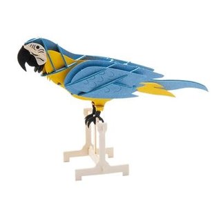 3D Paper Model - papegaai