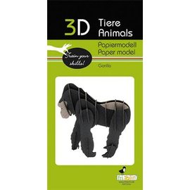 3D Paper Model - Gorilla