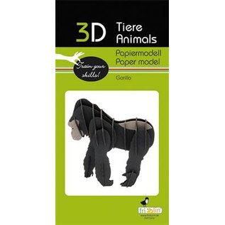 3D Paper Model - Gorilla