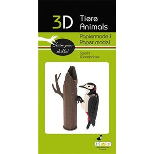 3D Paper Model - Woodpecker