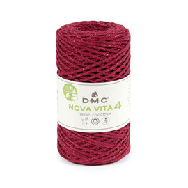 DMC Nova Vita 4mm X-MAS col. 115 Rood-Rood Glitter bad 0311