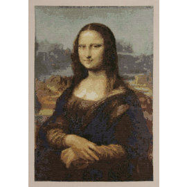 Le Louvre kruissteekpakket  - Monna Lisa - Leonardo Da Vinci - 24 cm x 35.5 cm