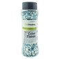 Color Flakes - Graniet Aqua blauw Wit Paint flakes 90gr