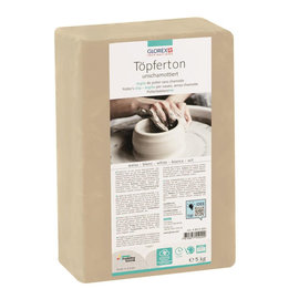 Boetseerklei 5kg wit zonder chamotte