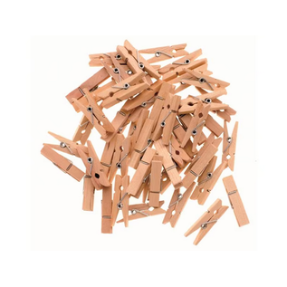 Houten wasknijpers 35mm 48st.