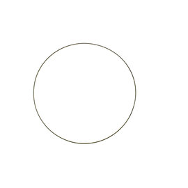 Metalen dromenvanger ring 25cm zwart