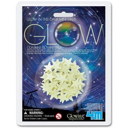 Glow-In-The-Dark  Mini-Sterren Wit