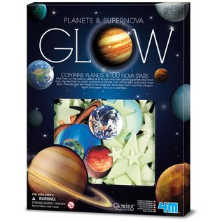 Glow-In-The-Dark 9 Planeten & 100 Sterren