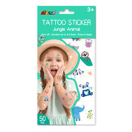 Tattoo Stickers - Jungle Animal 50st.