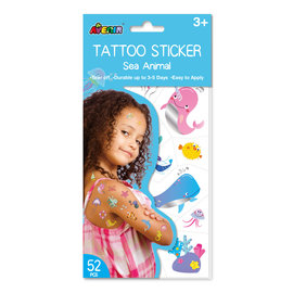 Tattoo Stickers - Zee Dieren 52st.