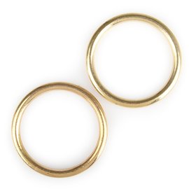 RINGEN VOOR MACRAMÉ - Ø 55 MM - 10 STUKS  - GOUD -