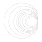 Metalen dromenvanger ring bedekt 20cm Wit