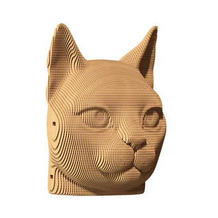 Kartonnen sculptuurpuzzel 3D " Kat "