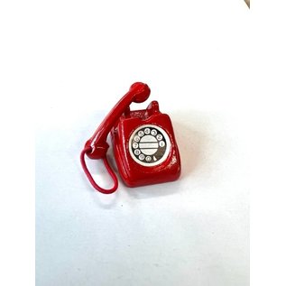 Mini Deco Telefoon Rood