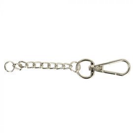 SLEUTELHANGER MET KETTING NICKEL