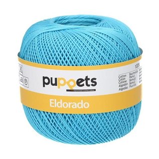 Puppets Eldorado 50 gram dikte 10 - Kleur 1442 Turquoise bad 01442