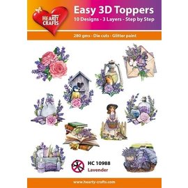 Easy 3D-Toppers LAVENDEL