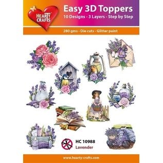 Easy 3D-Toppers LAVENDEL