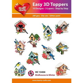 Easy 3D-Toppers Birdhouse in winter