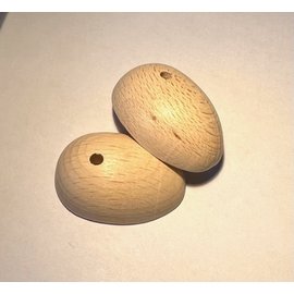 Houten vloetjes, 40x25mm