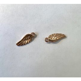 veer metaal 18x6,5mm Rosegold 2st