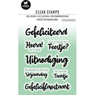 Clear stamps Gefeliciflapstaart NL - by Laurens nr. 413