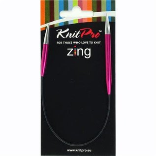 KnitPro Zing Asymmetrische Rondbreinaalden 25 cm 5,00 mm