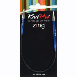 KnitPro Zing Asymmetrische Rondbreinaalden 25cm 4.50mm