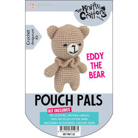 Haakpakket - Knitty Critters Pouch Pals - Eddy The Bear