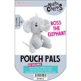 Haakpakket - Knitty Critters Pouch Pals - Ross The Elephant