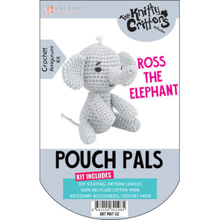 Haakpakket - Knitty Critters Pouch Pals - Ross The Elephant