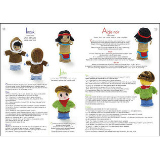 Mini-poupées marionnettes au crochet
