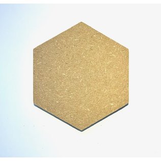 MDF Figuur Haxagone 10x11 cm