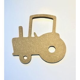 MDF Figuur Traktor ca. 13x12 cm