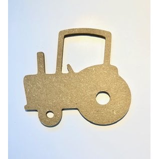 MDF Figuur Traktor ca. 13x12 cm