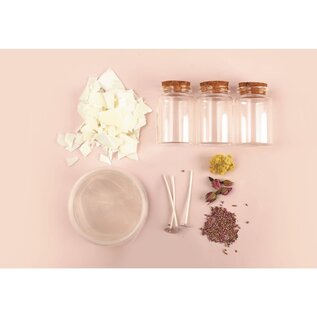 Gel Kaarsen Maken Set Gedroogde Bloemen