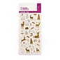 Stickers metallic goud - Rendier (14 st)