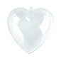 Plastic hart 2-delig 10cm