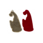 Houten hanger " GNOME WITH CHRISTMAS TREE "