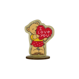 Houten hanger " I LOVE YOU "